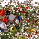 Scatter Table Glass Crystal Diamante Confetti Wedding Decoration Loose Beads Hair Jewelry Making 1080 Pieces