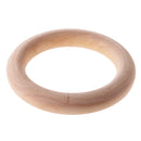 6 Pieces Unfinished Round Wooden Bangle Bracelet DIY Handmade Wood Crafts