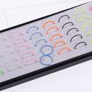 40pcs Mixed Color 316L Stainless Steel Nose Studs Hoops Piercing Rings