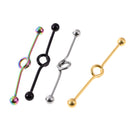4 Pieces Mixed Color Stainless Steel 14G Barbell Earrings Cartilage Piercing