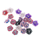 Set of 20PCS 15mm Colorful Rose Flower Polymer Clay Beads For Scrapbooking Jewelry Necklace Bracelet Making Findings