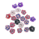 Set of 20PCS 15mm Colorful Rose Flower Polymer Clay Beads For Scrapbooking Jewelry Necklace Bracelet Making Findings