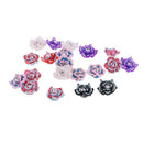 Set of 20PCS 15mm Colorful Rose Flower Polymer Clay Beads For Scrapbooking Jewelry Necklace Bracelet Making Findings