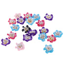 Set of 20PCS Mixed Color Flower Polymer Clay Beads Findings Jewelry Necklace Bracelet Making Scrapbooking DIY 12mm