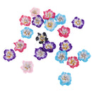 Set of 20PCS Mixed Color Flower Polymer Clay Beads Findings Jewelry Necklace Bracelet Making Scrapbooking DIY 12mm
