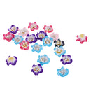 Set of 20PCS Mixed Color Flower Polymer Clay Beads Findings Jewelry Necklace Bracelet Making Scrapbooking DIY 12mm