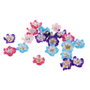 Set of 20PCS Mixed Color Flower Polymer Clay Beads Findings Jewelry Necklace Bracelet Making Scrapbooking DIY 12mm