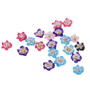Set of 20PCS Mixed Color Flower Polymer Clay Beads Findings Jewelry Necklace Bracelet Making Scrapbooking DIY 12mm