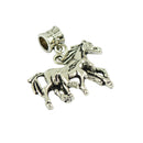 10 Pieces Tibetan Silver Mother & Baby Horse charms Fit European Bracelet