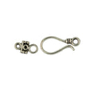 50 Sets Tibetan Style Antique Silver S Hook and Eye Clasps Jewelry Findings