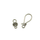 50 Sets Tibetan Style Antique Silver S Hook and Eye Clasps Jewelry Findings