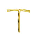 Wholesale 50pcs Plated Brass Curved Tube beads 20 x 1.8mm For Jewelry Making