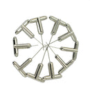 10pcs Cufflinks Cuff Link Silver Blanks Findings Mens Personalized Cuff Link