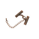 12pcs Cord Crimp End Cap Tip Lobster Clasp Extender Chain Finding 22 x 6mm