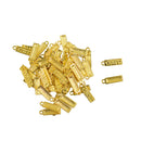 50pcs Gold Tone MADE WITH LOVE Charms Rectangle Pendant For Jewelry Making