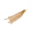 12pcs Long Metal Chain Tassel Charm Pendant Tassels Jewelry Making Craft 50mm