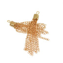 12pcs Long Metal Chain Tassel Charm Pendant Tassels Jewelry Making Craft 50mm