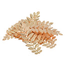 12 Pieces Leaf Branches Charms Pendants Wedding Home Decor Rose Gold