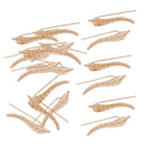 Women Girls Ladies Stylish Leaf U-Shaped Ear Clips Stud Earrings Banquet Date Shopping Party Supplies Gold