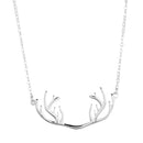 Innovative Deer Horn Antler Sterling Silver Collar Necklace Chain Animal Jewelry