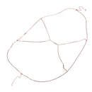 Fashion Women Crystal Gold Bikini Bra Body Chain Harness Necklace body Jewelry Gift