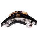 Women's Leopard Pattern Spring Fastening Hair Pin Barrette Clip Ponytail Holder Hair Accessory