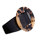 Women's Leopard Pattern Spring Fastening Hair Pin Barrette Clip Ponytail Holder Hair Accessory