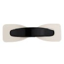 Women's Spring Fastening Hair Pin Barrette Clip Ponytail Holder Hair Accessory Black and White