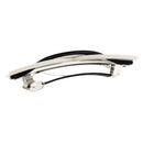 Women's Spring Fastening Hair Pin Barrette Clip Ponytail Holder Hair Accessory Black and White