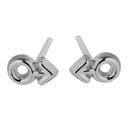 24 Pairs/Lot Women Girls Mixed Styles Alloy Silver Studs Earrings Fashion Jewelry Gifts