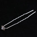 10 Pieces/ Lot Glitter Rhinestone Faux Pearl Flower Design U Shaped Hair Pins Jewelry Wedding Party Prom Lady Hair Headdress