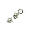 100 Pieces Hollow Bail Hanger Dangle Spacer Beads Fitting European Bracelet