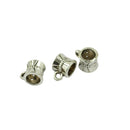 100 Pieces Hollow Bail Hanger Dangle Spacer Beads Fitting European Bracelet