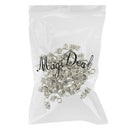 100 Pieces Hollow Bail Hanger Dangle Spacer Beads Fitting European Bracelet