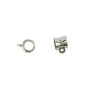 100 Pieces Hollow Bail Hanger Dangle Spacer Beads Fitting European Bracelet