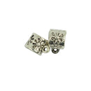 50 Pieces Daisy Flowers Bail Hanger Dangle Spacer Bead Fit European Bracelet