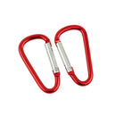 20pcs Outdoor Buckle Carabiner D-Ring Keychain Clip Snap Spring Hook Red