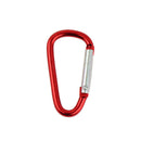20pcs Outdoor Buckle Carabiner D-Ring Keychain Clip Snap Spring Hook Red