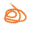 6mm Faceted Jade Round Gemstone Beads For Jewelry Bracelet Necklace Making Accessory 15.5" Orange