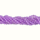 6mm Faceted Jade Round Gemstone Beads For Jewelry Bracelet Necklace Making Accessory 15.5" Purple