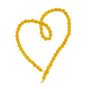 6mm Faceted Jade Round Gemstone Beads For Jewelry Bracelet Necklace Making Accessory 15.5'' Yellow