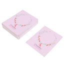 50 Pieces Kraft Paper Hairpin Card Hair Clip Jewelry Hair Display Cards Pink