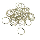 25mm Steel Nickel Polishe double Loop Split Key Rings Jewerly Making Findings 50 Pieces