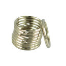 25mm Steel Nickel Polishe double Loop Split Key Rings Jewerly Making Findings 50 Pieces