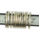 25mm Steel Nickel Polishe double Loop Split Key Rings Jewerly Making Findings 50 Pieces
