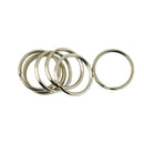25mm Steel Nickel Polishe double Loop Split Key Rings Jewerly Making Findings 50 Pieces