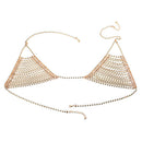Bikini Gypsy Top Harness Rhinestone Bra Body Chest Chain Jewelry Summer Beach Fancy Lady Necklace