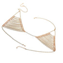 Bikini Gypsy Top Harness Rhinestone Bra Body Chest Chain Jewelry Summer Beach Fancy Lady Necklace