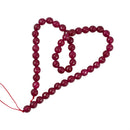 Faceted Ruby Jade Round Gemstone Loose Beads Strand For Jewelry Bangle Bracelet Making 15 Inch/ Strand 8mm