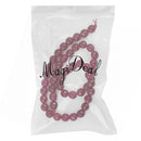Faceted Ruby Jade Round Gemstone Loose Beads Strand For Jewelry Bangle Bracelet Making 15 Inch/ Strand 8mm